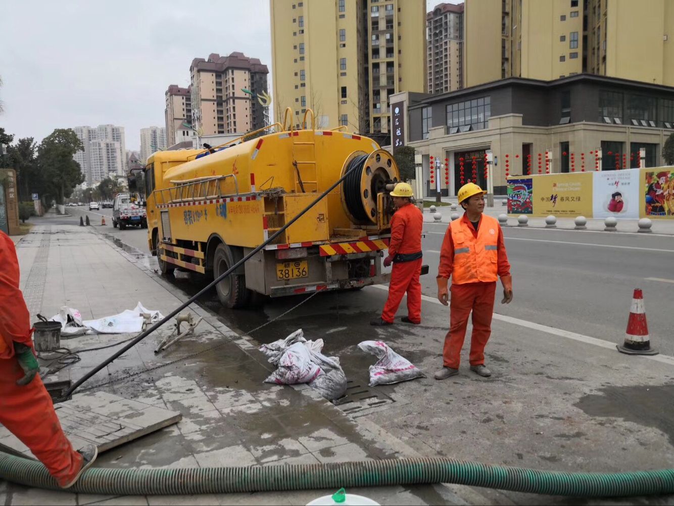 绥中排污管道清淤-管道清洗